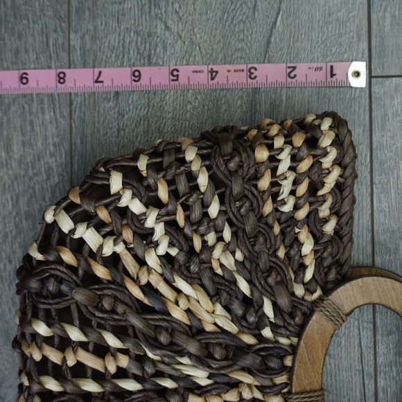 Vintage Coldwater Creek Straw Beach Handbag - Picture 5 of 5